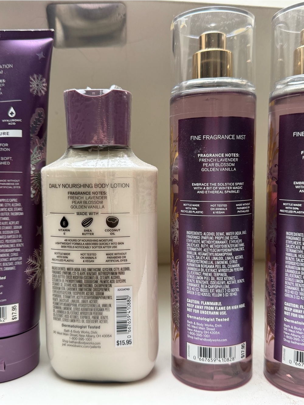 Bath & Body Works Lavender Moonlit Goddess Body Lotion & Mist - Purple